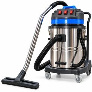 Aspiradora Industrial Polvo y Agua 80 Litros 3 Motores 3000W