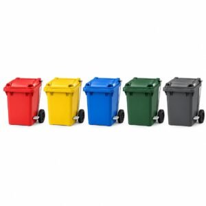 Contenedor de Basura 80 Litros con Pedal y Ruedas