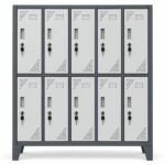 Locker metálico L500-2 de 10 puertas