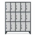 Locker metálico L500-3 de 15 puertas