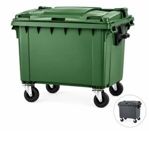 Contenedor de Basura 660 Litros con 4 Ruedas