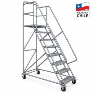 Escalera Tipo Avión 2 Metros con Plataforma E-200