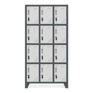 Locker Metálico 12 Puertas, 3 Cuerpos L300-4