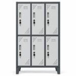 Locker metálico L300-2 de 6 puertas