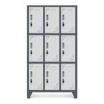 Locker metálico L300-3 de 9 puertas