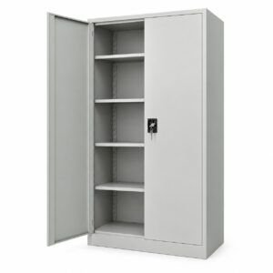 Mueble metálico Storage 2 puertas con interior abierto