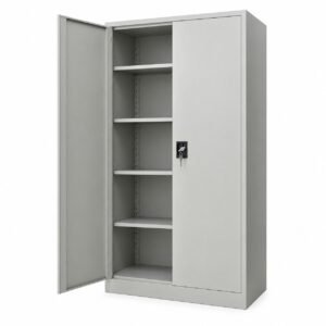 Mueble metálico Storage 2 puertas con interior abierto