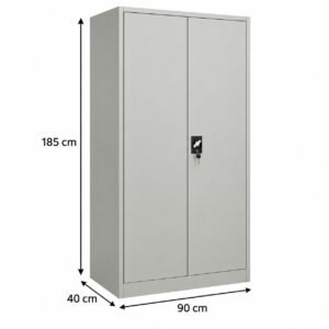 Mueble metálico Storage 2 puertas con medidas 185 x 90 x 40 cm