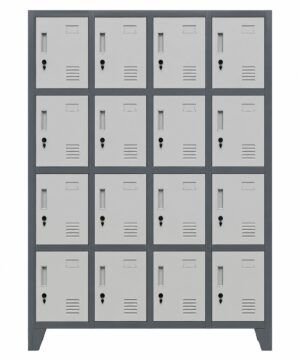 Locker Metálico 16 Puertas, 4 Cuerpos L400-4