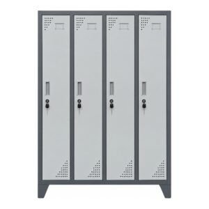 Locker Metálico 4 Puertas, 4 Cuerpos L400-1