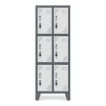 Locker metálico L200-3 de 6 puertas