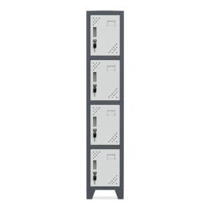 Locker Metálico 4 Puertas, 1 Cuerpo L100-4