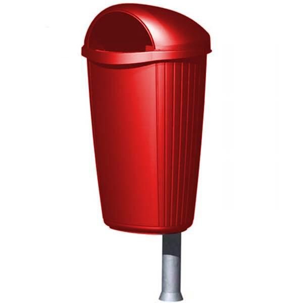 Basurero Plástico con Pedestal 50 litros