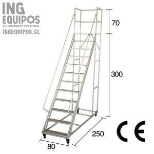 Escalera Tipo Avión Certificada de 3 Metros