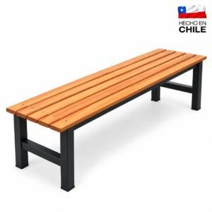 Banca para Camarín 1 Metro – Madera y Metal