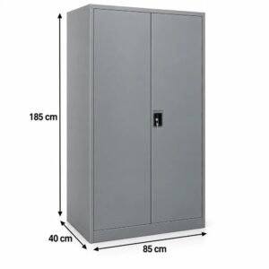 Mueble metálico para productos de aseo con medidas 185 x 85 x 40 cm