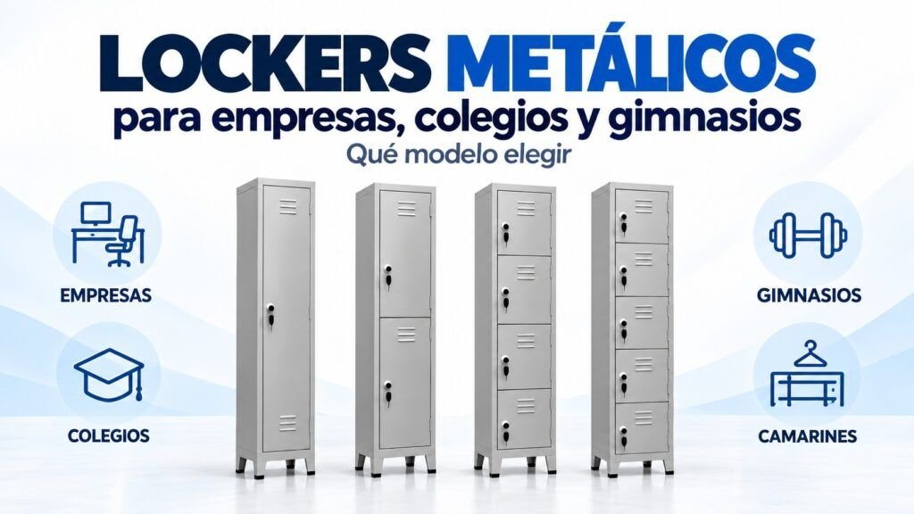 Lockers metálicos para empresas, colegios, gimnasios y camarines