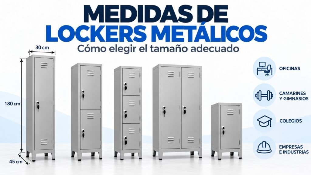 Medidas de lockers metálicos y cómo elegir el tamaño adecuado